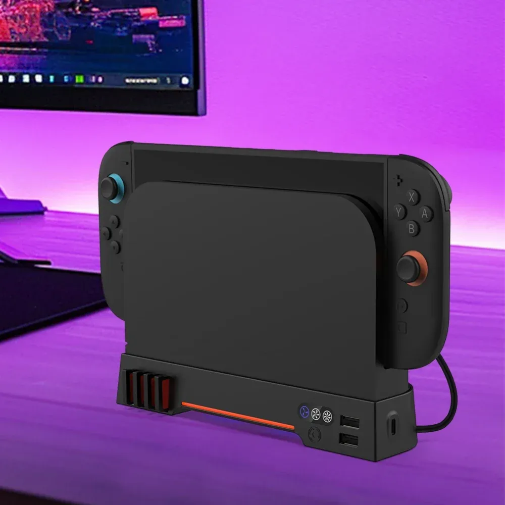 Nintendo Switch Dual Fan Cooling Base RGB Light 8 Slots