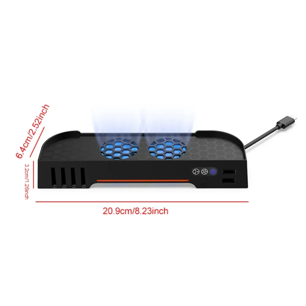 Nintendo Switch Dual Fan Cooling Base RGB Light 8 Slots