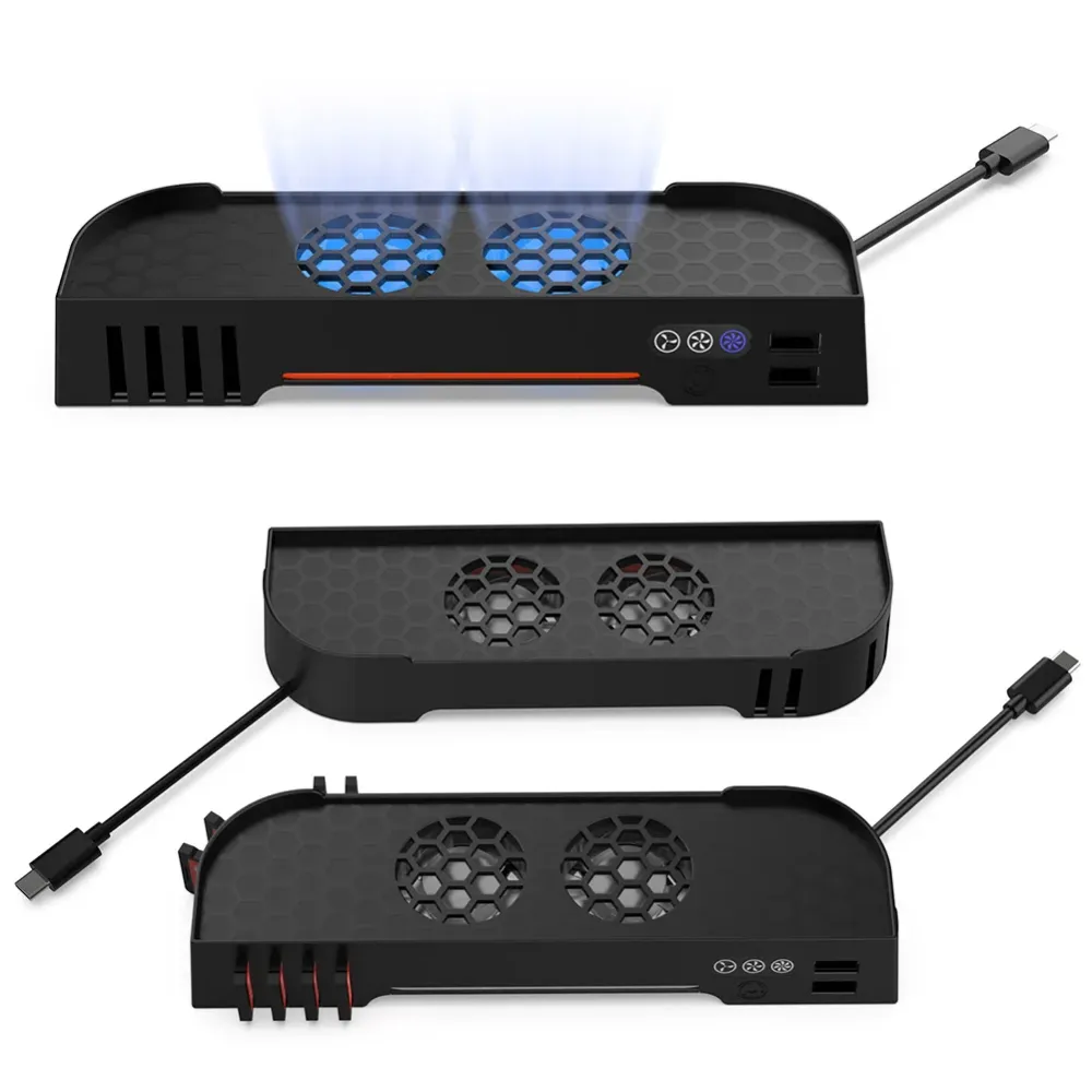 Nintendo Switch Dual Fan Cooling Base RGB Light 8 Slots