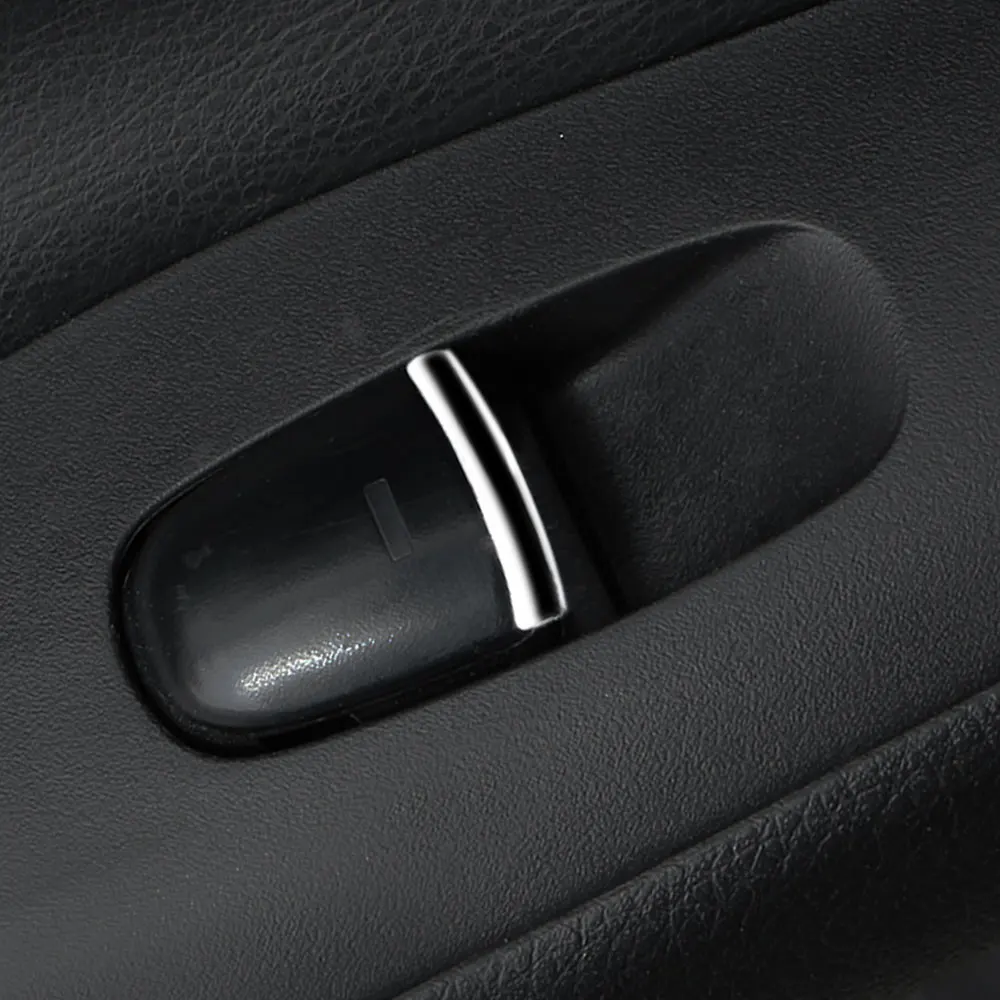 Nissan Rogue Window Lift Button Sequin Sticker Chrome