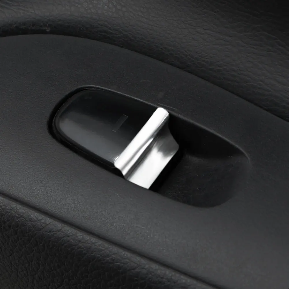 Nissan Rogue Window Lift Button Sequin Sticker Chrome