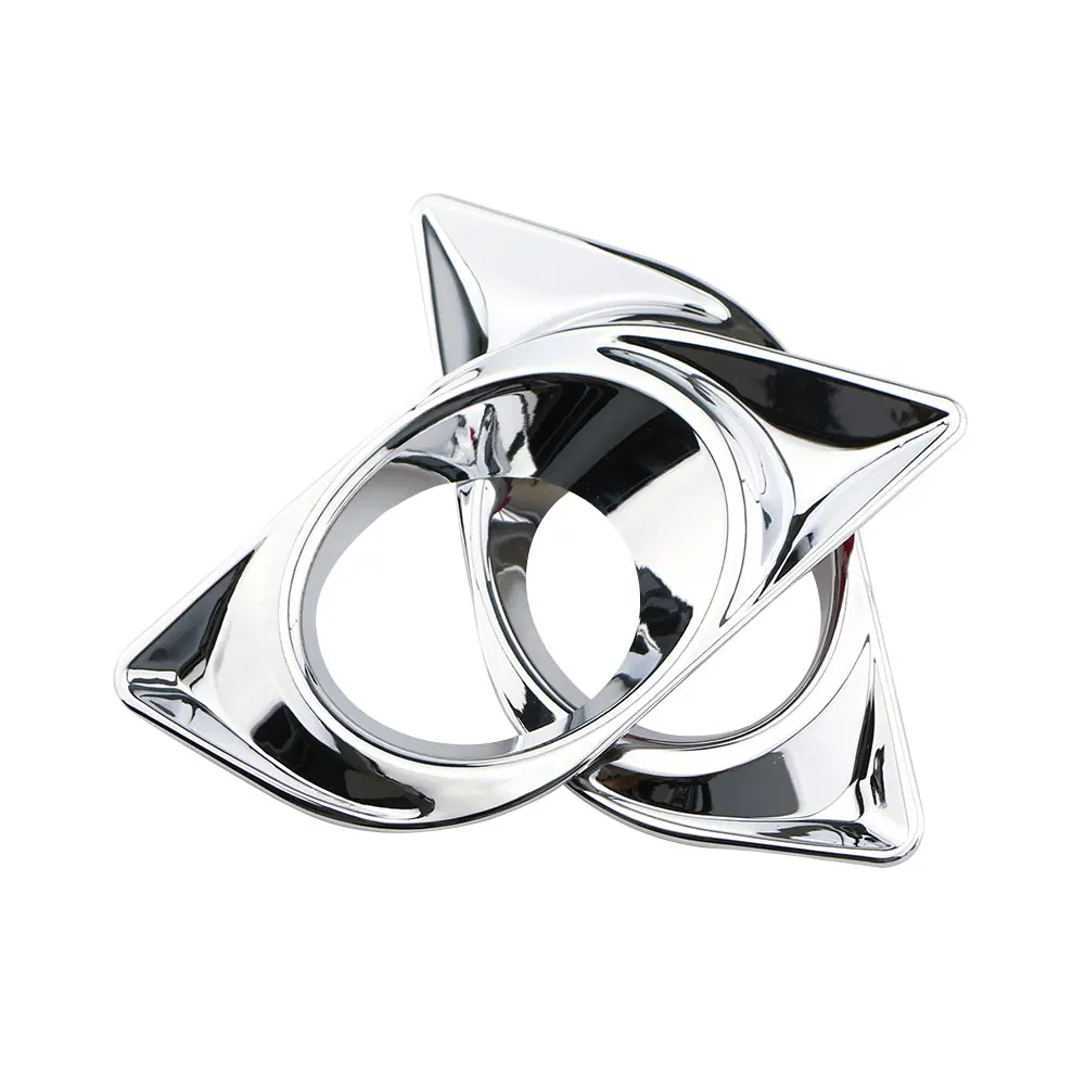Nissan Versa Latio Almera Sunny Chrome Front Fog Light Cover Sticker ABS Chrome