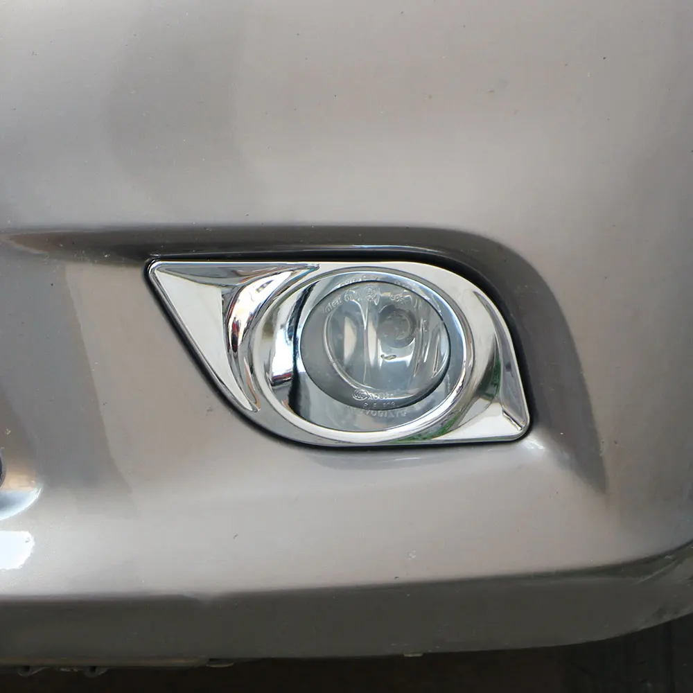 Nissan Versa Latio Almera Sunny Chrome Front Fog Light Cover Sticker ABS Chrome
