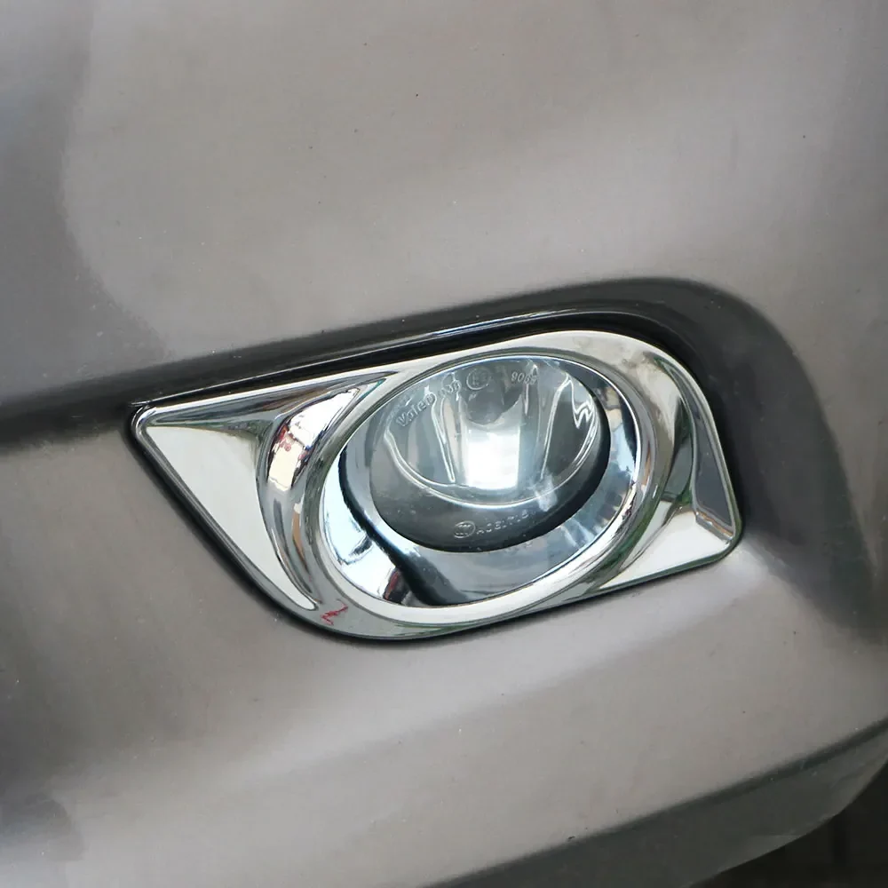 Nissan Versa Latio Almera Sunny Front Fog Light Lamp Cover ABS Silver