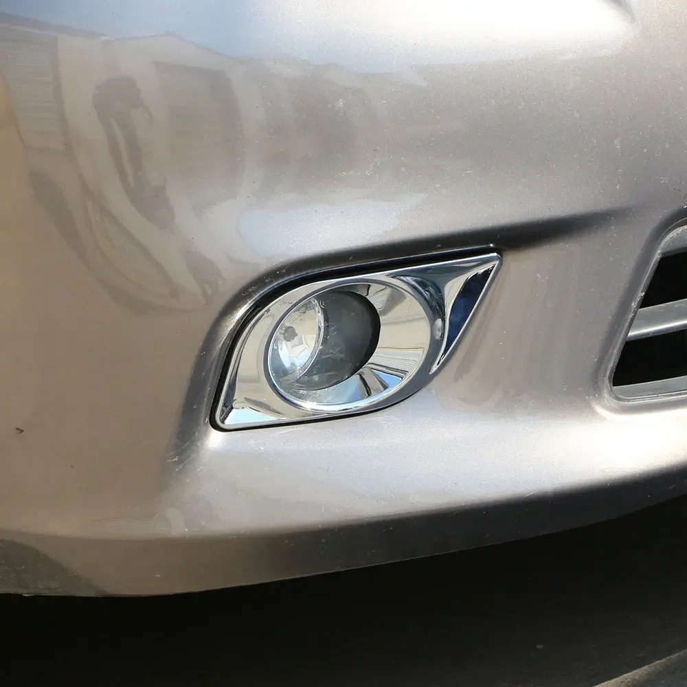 Nissan Versa Latio Almera Sunny Front Fog Light Lamp Cover ABS Silver