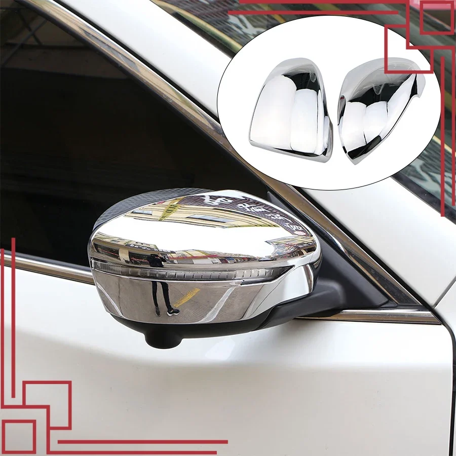 Nissan XTrail Chrome Rear View Mirror Cover T32 2014 2017 Qashqai J11