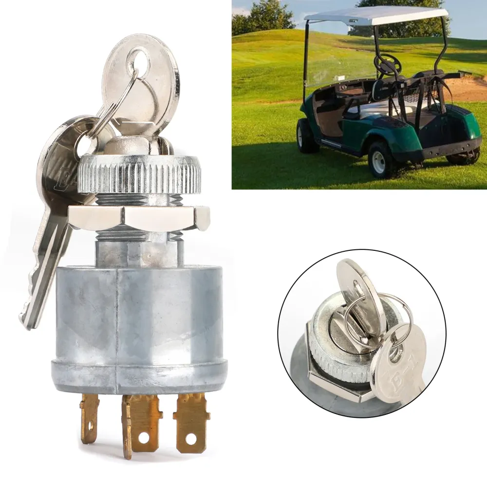 Nøkkelbryter EZGO-vogn - 4-pinners med fabrikklys 81+ gass & Elektrisk 33639G01