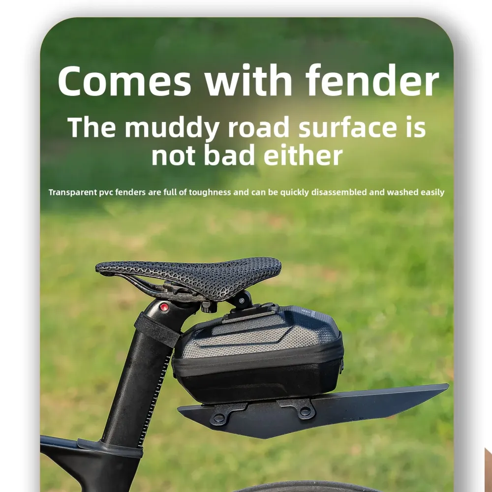 Offbondage 2--1 Bicycle Rear Bag Fender, Waterproof Polyester Trunk Bag