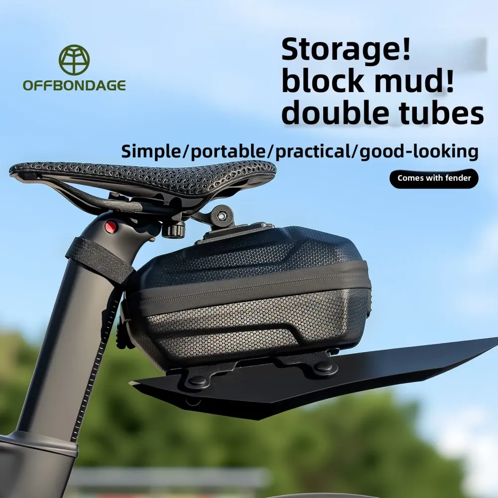 Offbondage 2--1 Bicycle Rear Bag Fender, Waterproof Polyester Trunk Bag