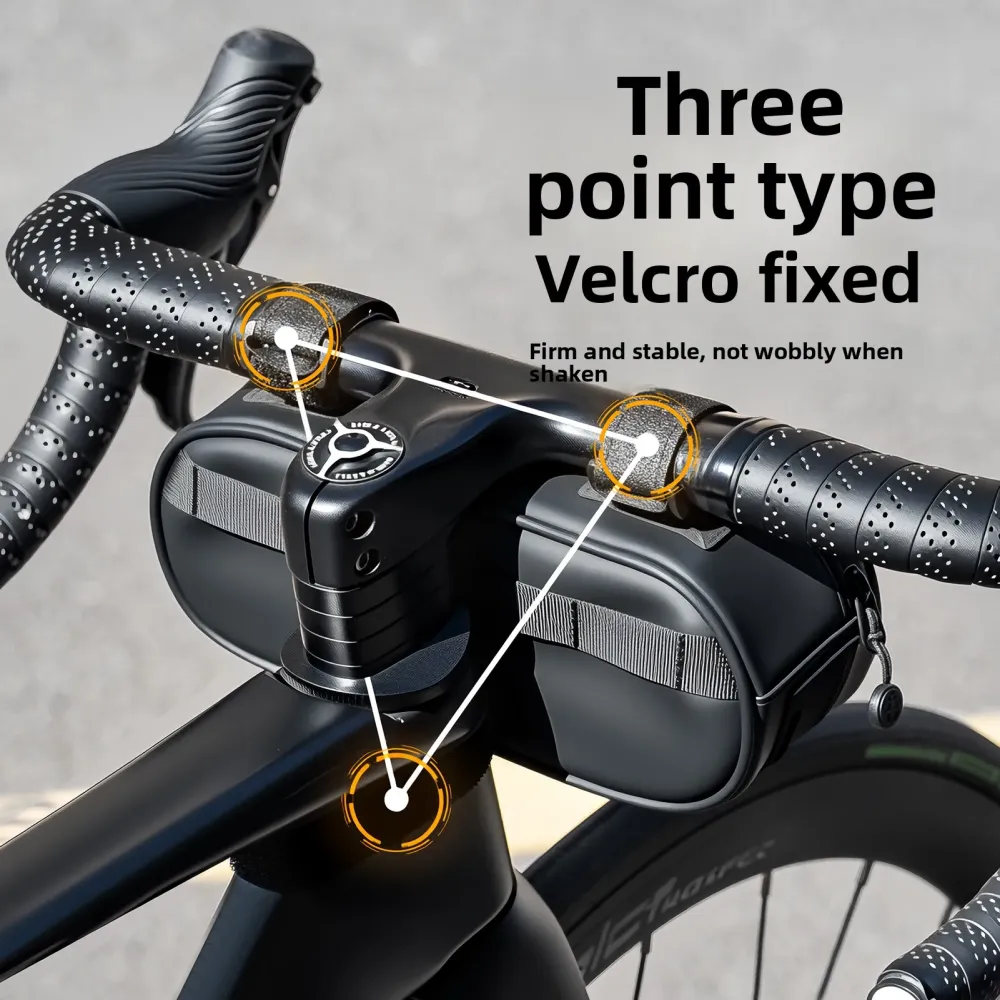 OFFBONDAGE Bicycle Bag, 1.9L Top Tube and Handlebar Bag, Waterproof Nylon