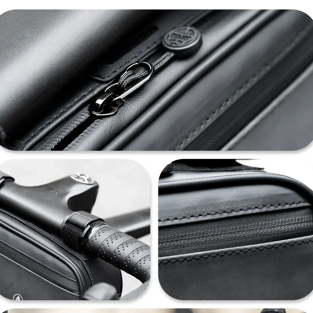 OFFBONDAGE Bicycle Bag, 1.9L Top Tube and Handlebar Bag, Waterproof Nylon