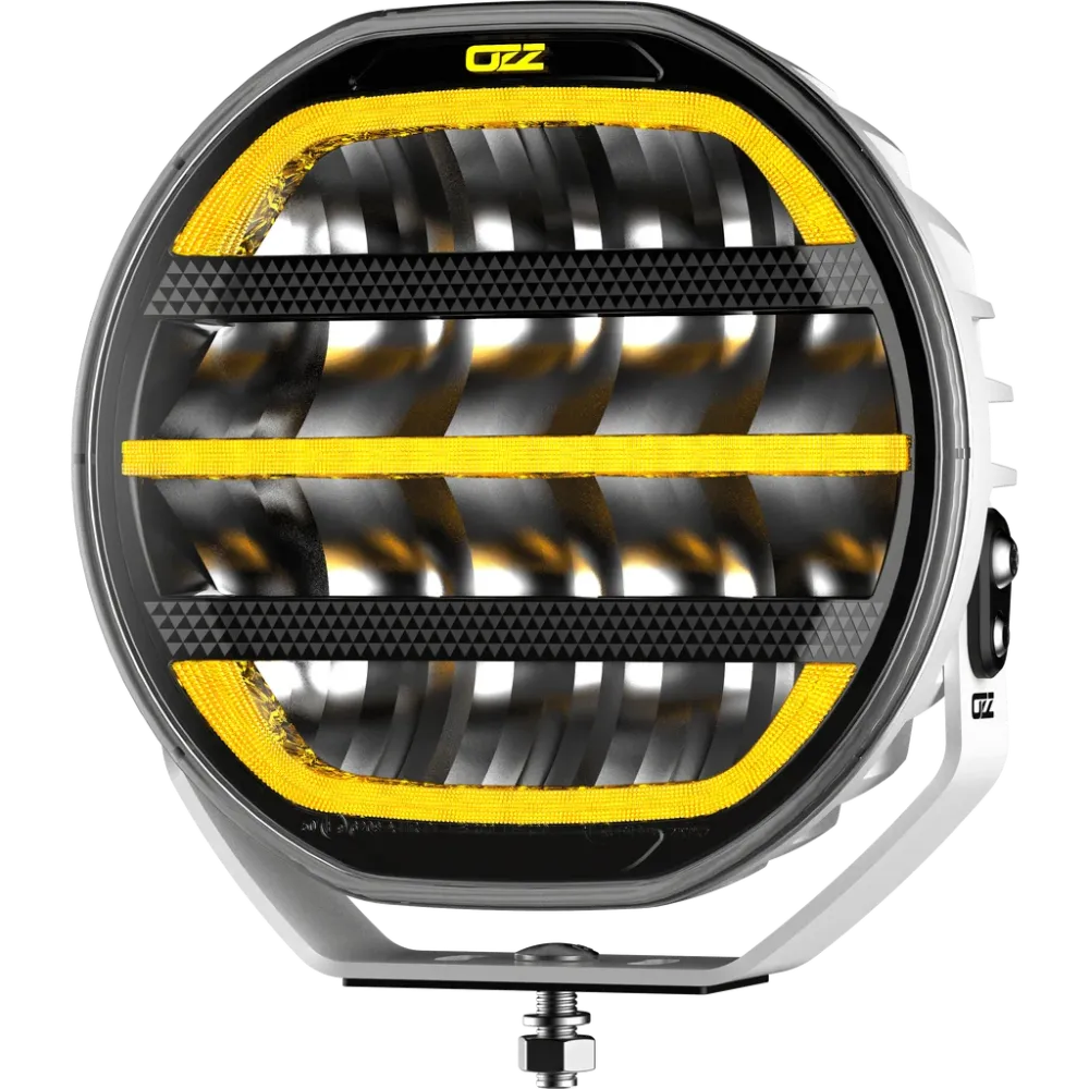 OZZ XR2 P7" LED ekstralys, (HVITT HUS)
