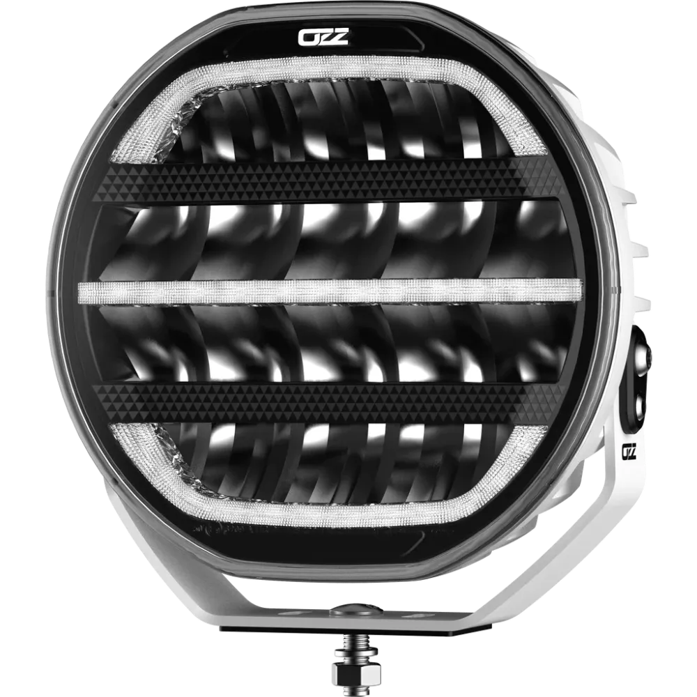 OZZ XR2 P7" LED ekstralys, (HVITT HUS)
