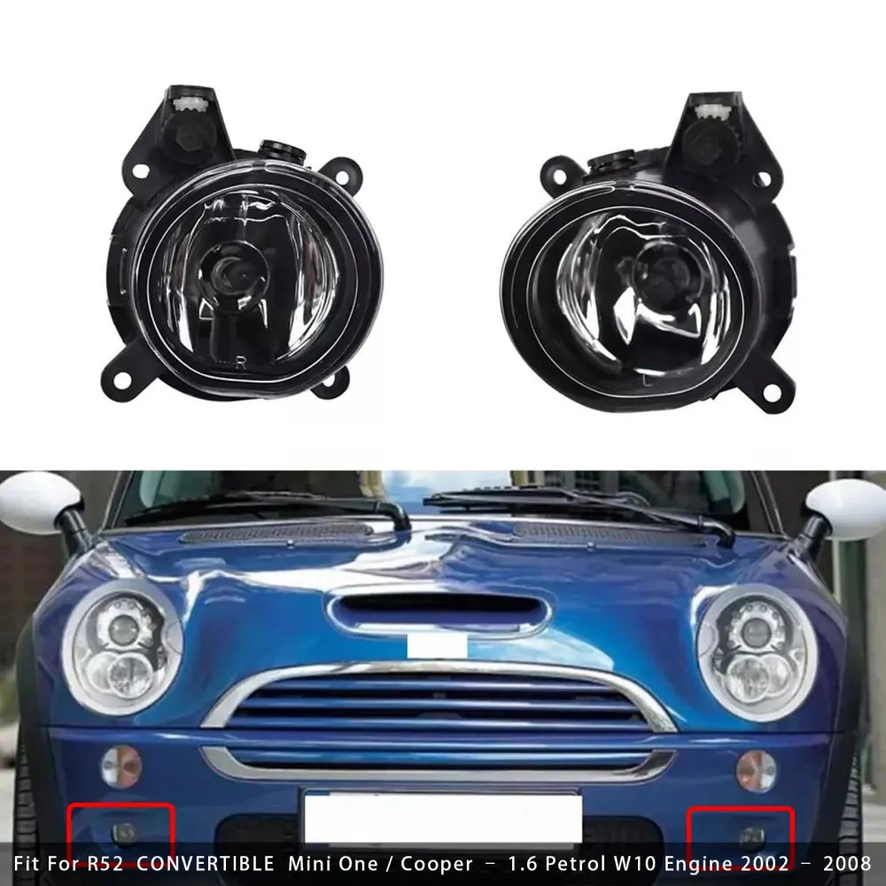 Par foran støtfanger tåkelys mini Cooper One R50 R52 R53 63176925050