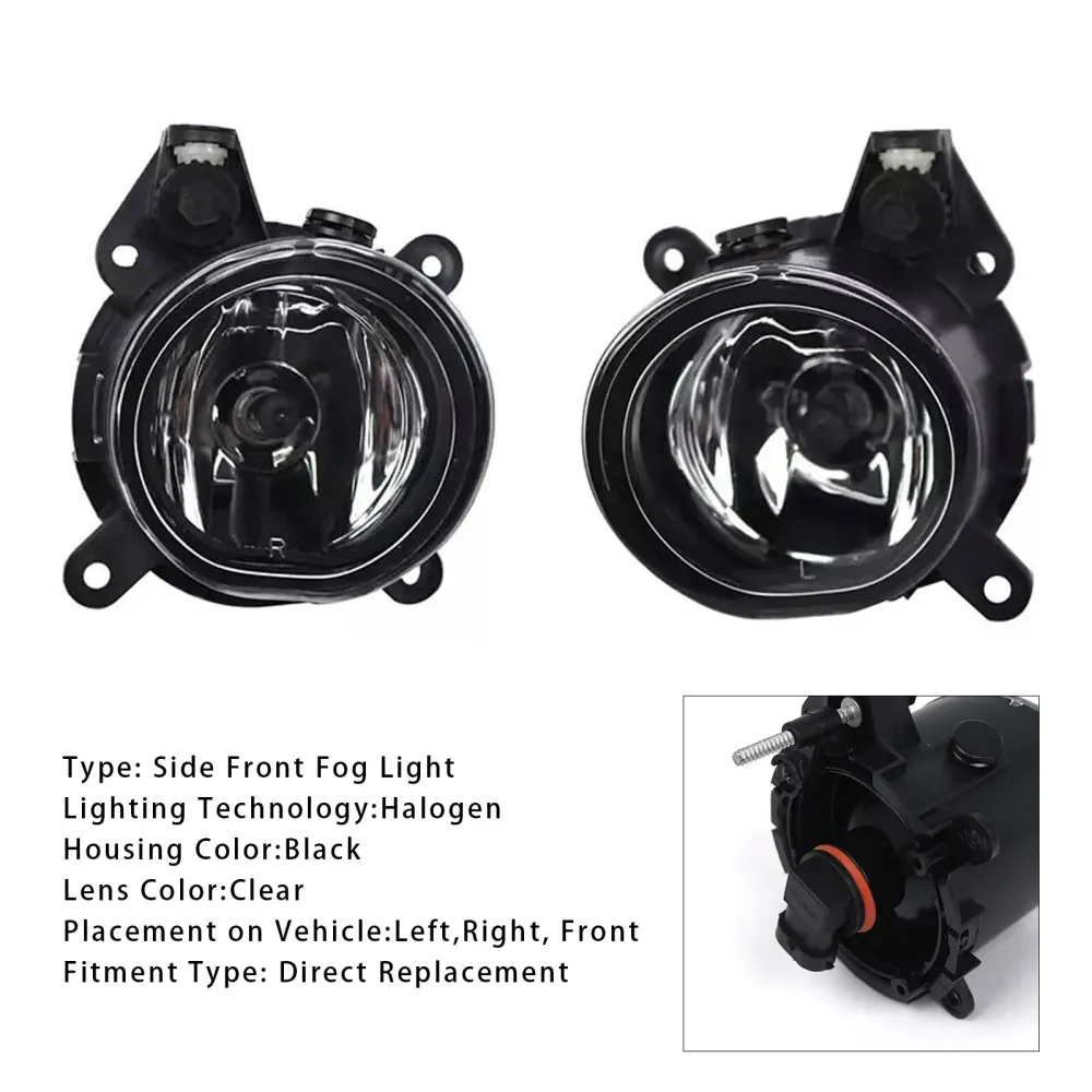 Par foran støtfanger tåkelys mini Cooper One R50 R52 R53 63176925050