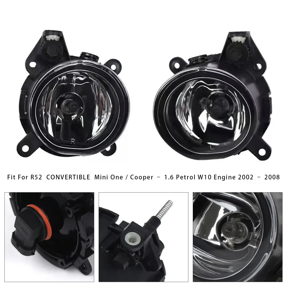 Par foran støtfanger tåkelys mini Cooper One R50 R52 R53 63176925050