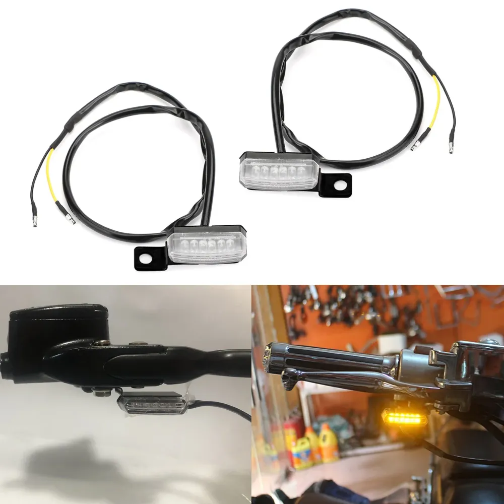 1 par universal motorsykkel LED -blinklampens indikator lys generisk