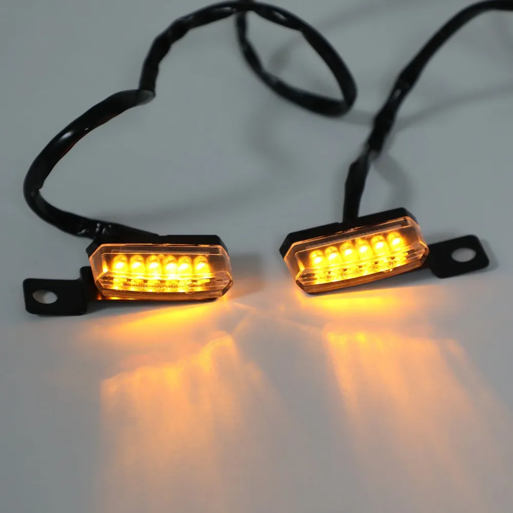 1 par universal motorsykkel LED -blinklampens indikator lys generisk