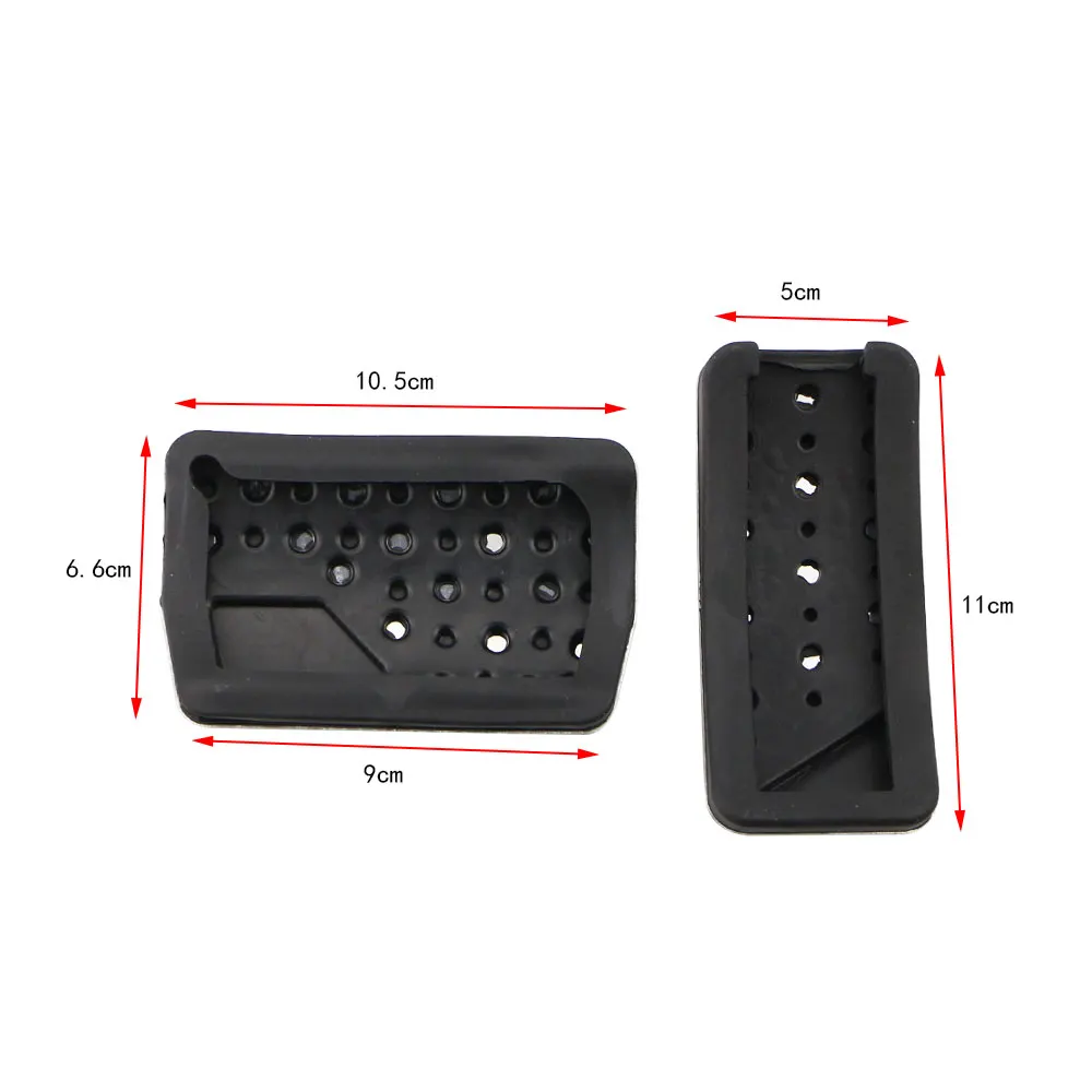 Pedal Covers Jeep Compass 2007-2015, Stainless Steel Anti-Slip Rubber, Automatic Transmission
