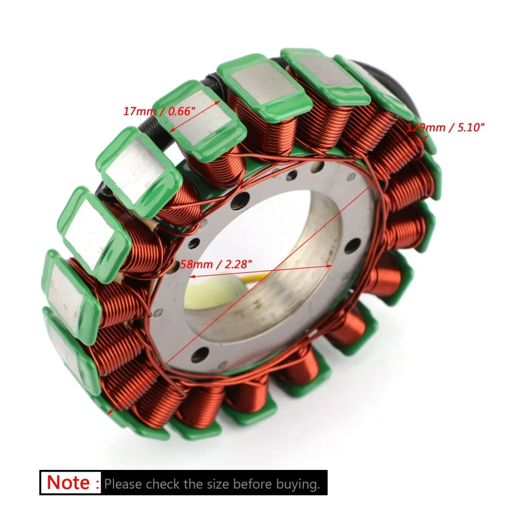 Påhengsmotorstator batteriladingsspole 18 stolper Suzuki DF60 DF70 1998-2009 generisk
