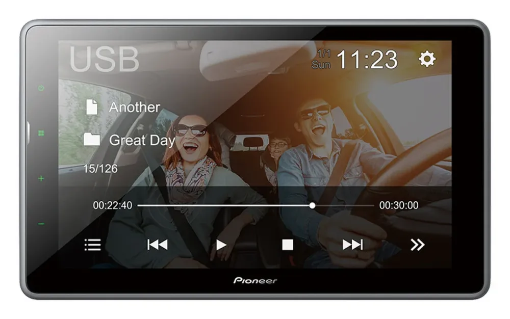 Pioneer DMH-AF555BT Multimedie 9" Bilradio m. Bluetooth