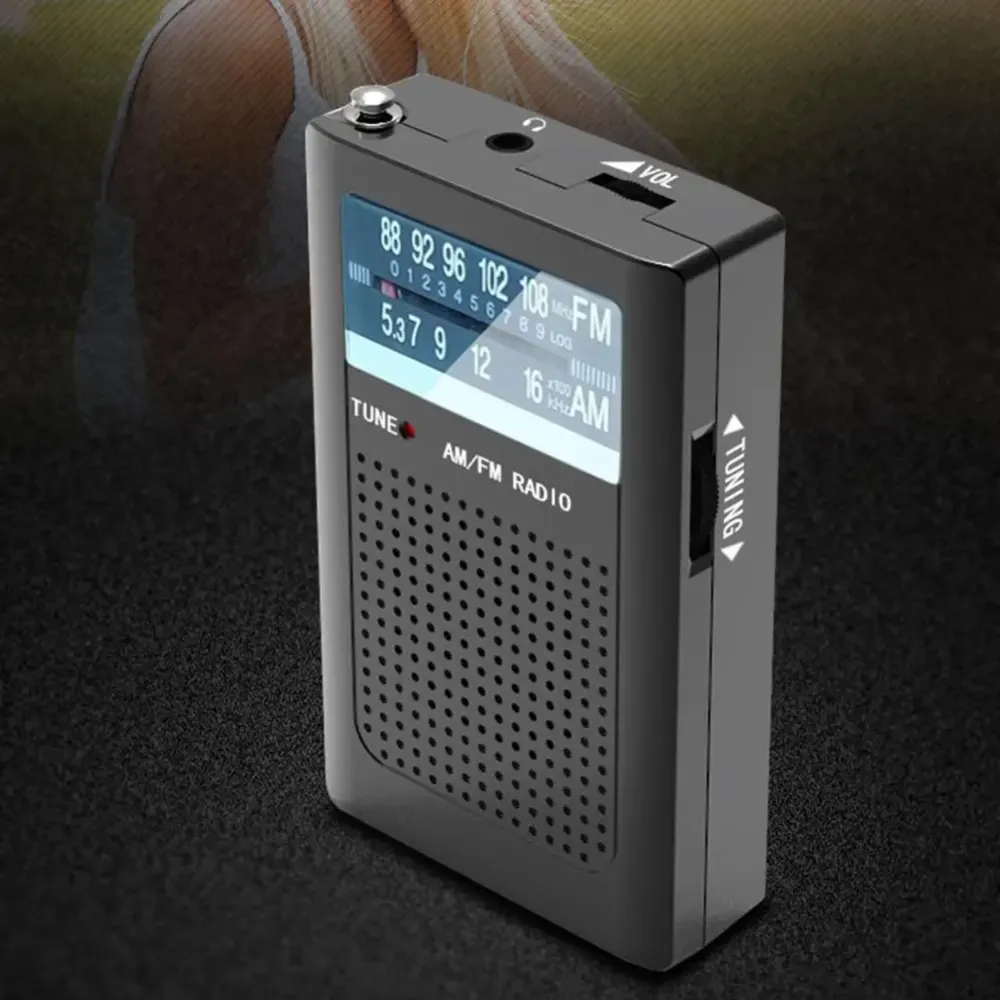 Pocket Radio Battery Operated AM FM Loud Speaker Elderly