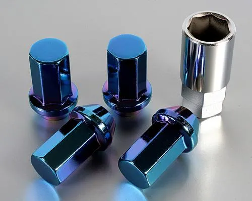 Project Kics 12X1.50 Titanium Blue Caliber Lug Nut