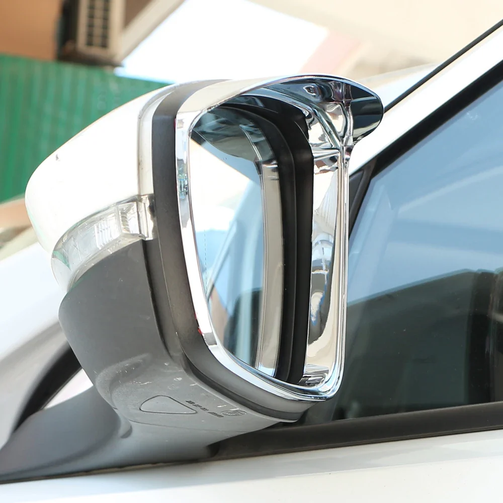Rearview Mirror Rain Guard Cover Chrome Volkswagen T-Roc 2018-2023 Rain Deflector Shield