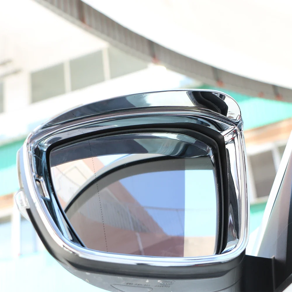 Rearview Mirror Rain Guard Cover Chrome Volkswagen T-Roc 2018-2023 Rain Deflector Shield