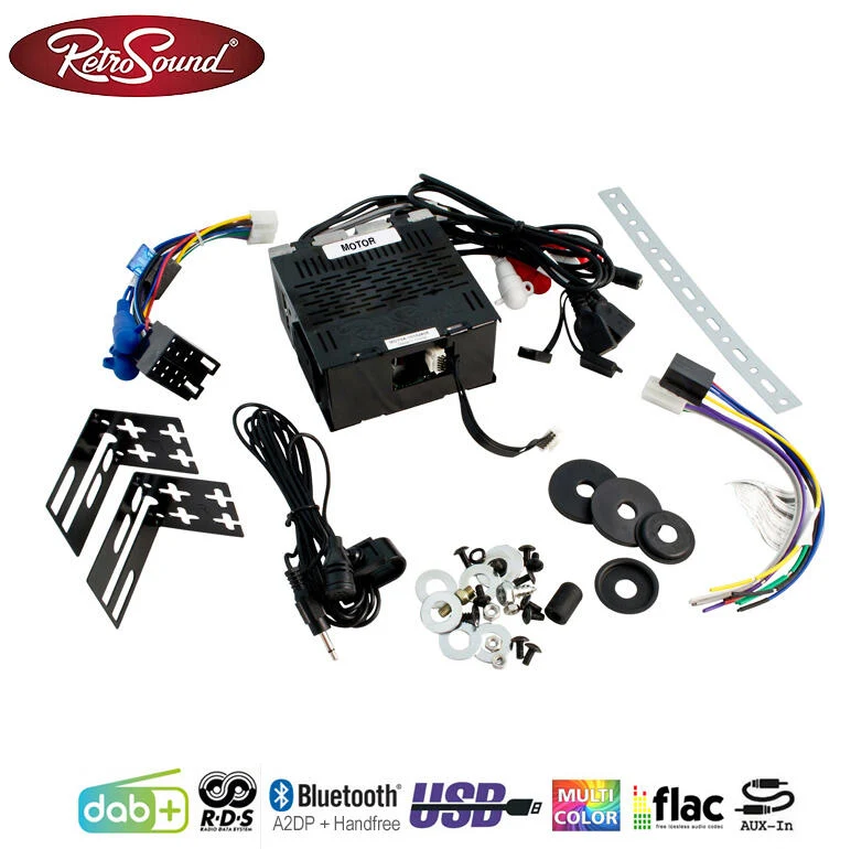 RetroSound Mustang radio - DAB/AUX (Sort)