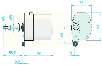 Roca W5 vindusviskermotor 12V