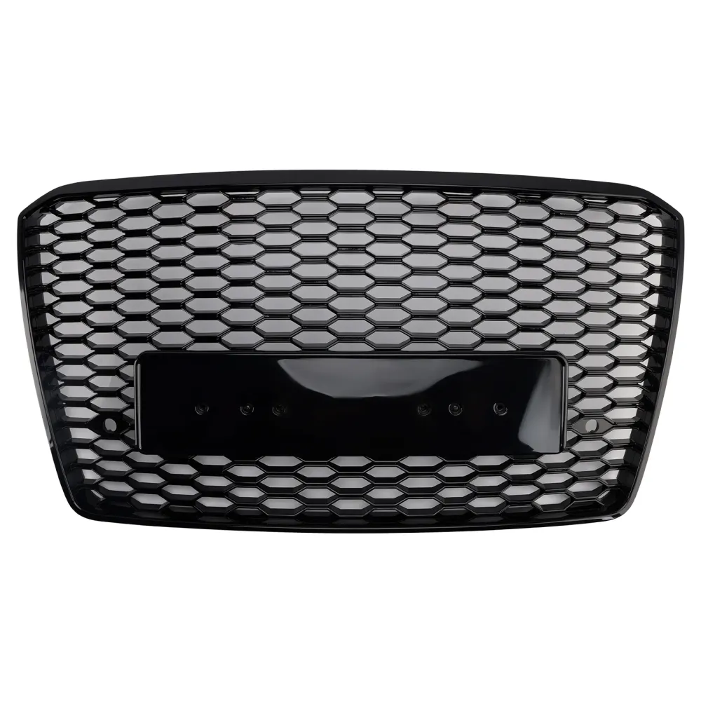 RS8 Style Front Bumper Grille Honeycomb Grill Fit Audi A8 S8 2015-2017 Svart