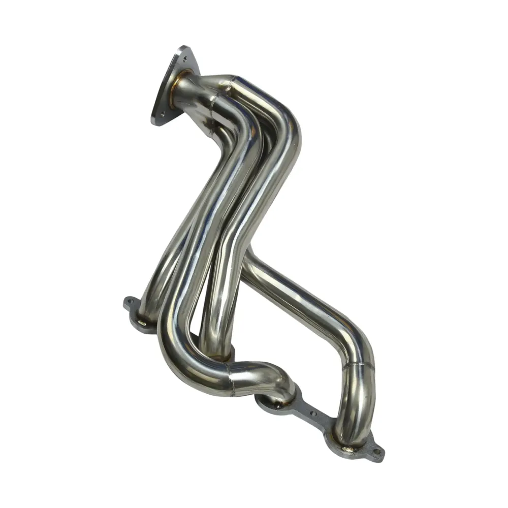 Rustfritt manifoldoverskrift eksos passform GMC Fit Chevy GMT800 V8 Motor m/y-pipe