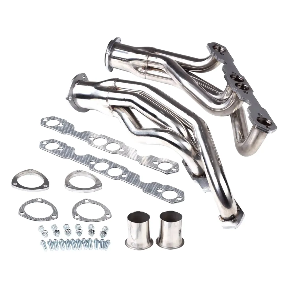 Rustfritt stål eksosoverskrifter Fit Chevy Fit GMC 5.0L/5.7L 305 350 V8 88-97