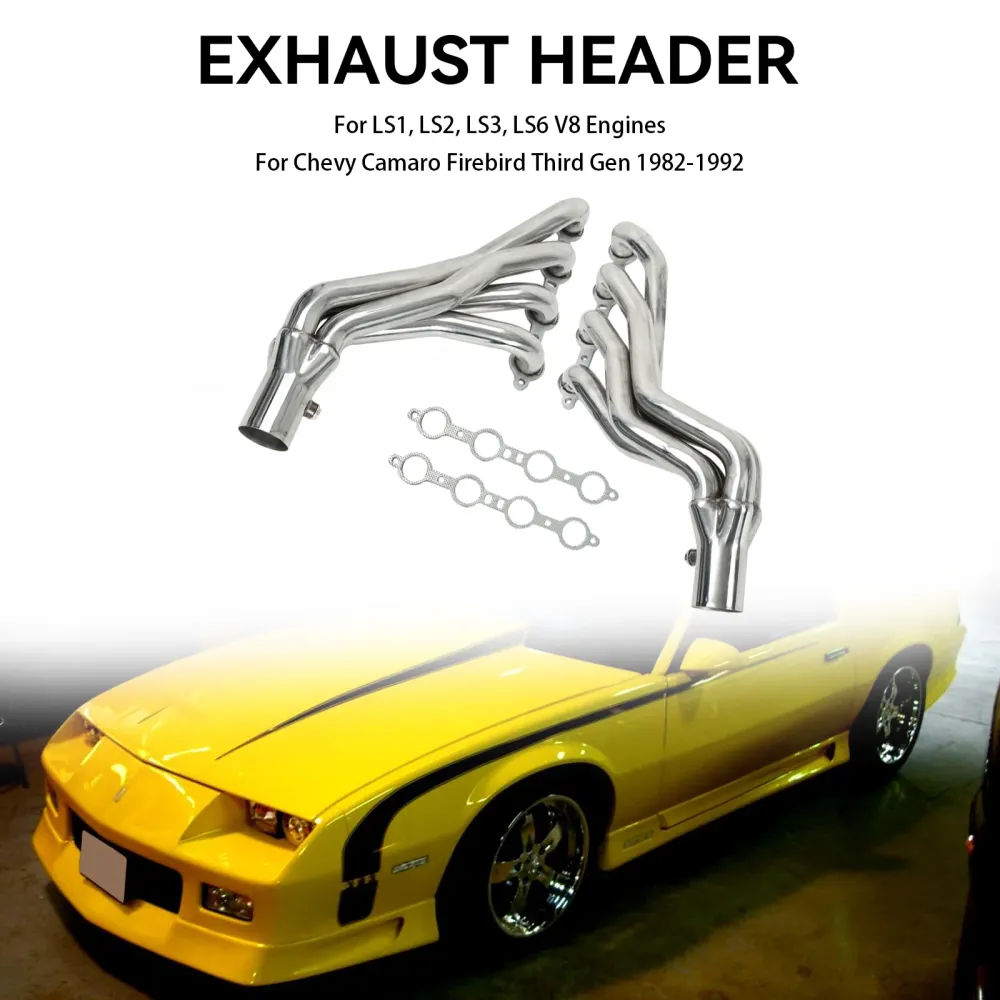 Rustfritt ståloverskrifter LS Swap Fit Camaro Firebird 82-92 Tredje gen F-Body