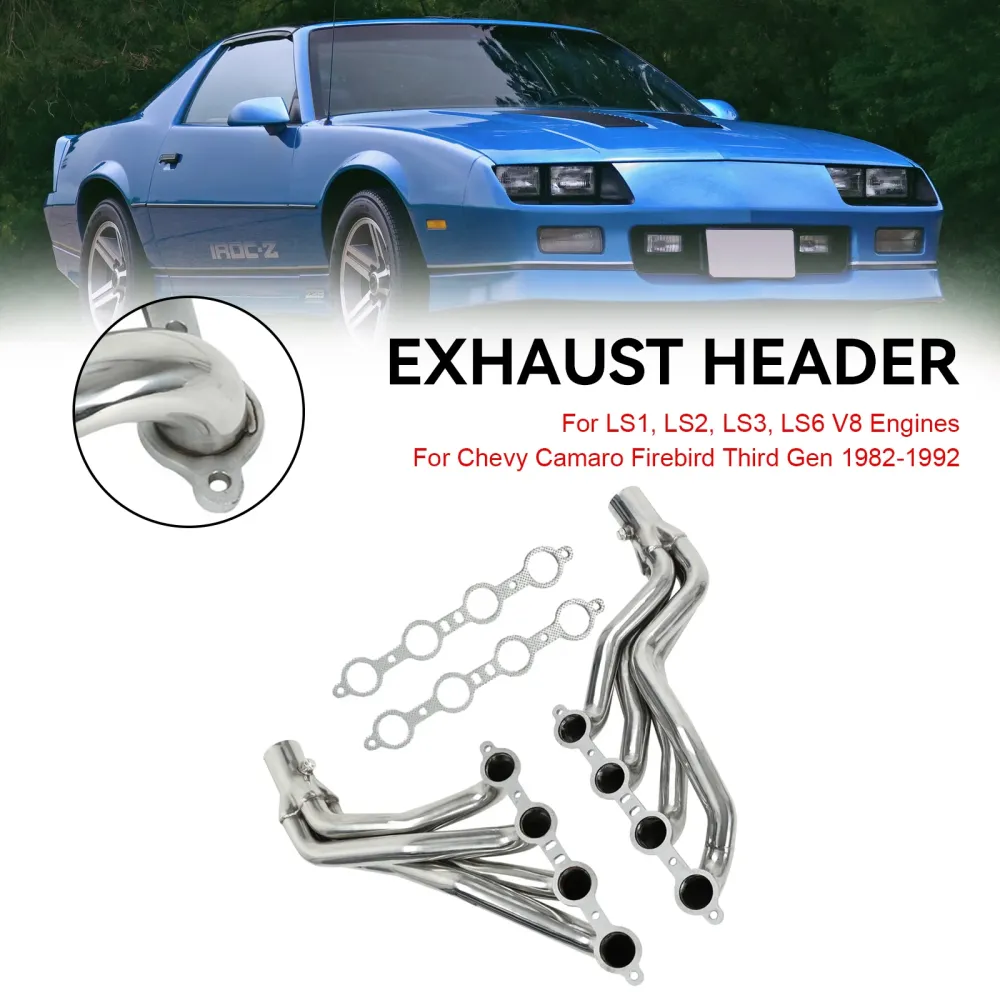 Rustfritt ståloverskrifter LS Swap Fit Camaro Firebird 82-92 Tredje gen F-Body