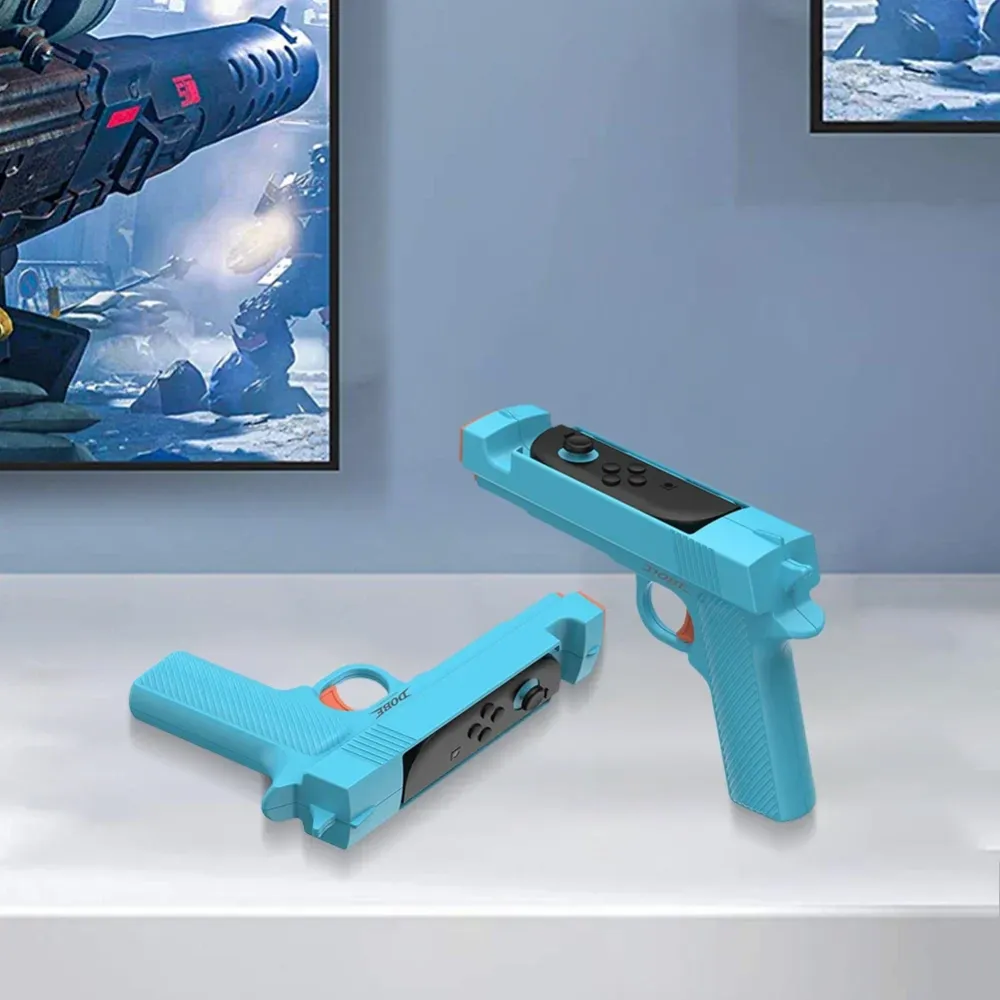 Shooting Gunstock Grip Switch Joy Con Controllers