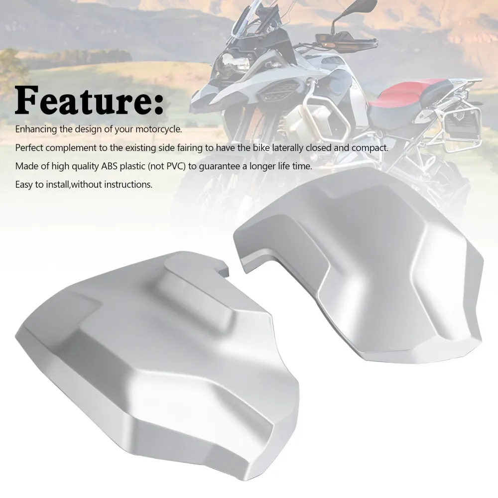 Sideramme Fairing Cowl Guards Radiator Cover BMW R1250GS ADV 2018-2023 Silver