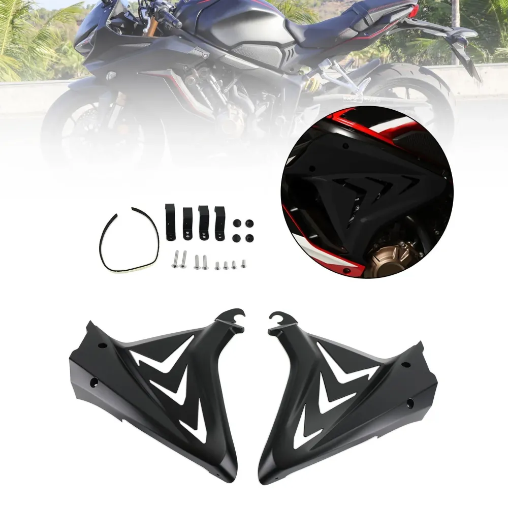 Sidestamme dekkpaneler Fairings Cowls Honda CBR650R 2019-2021 Svart