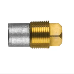 Sinkanode Caterpillar, Motor, Plugg Anode Komplett med messing plugg th.1 / 2 '' 'Gass (BSPT)