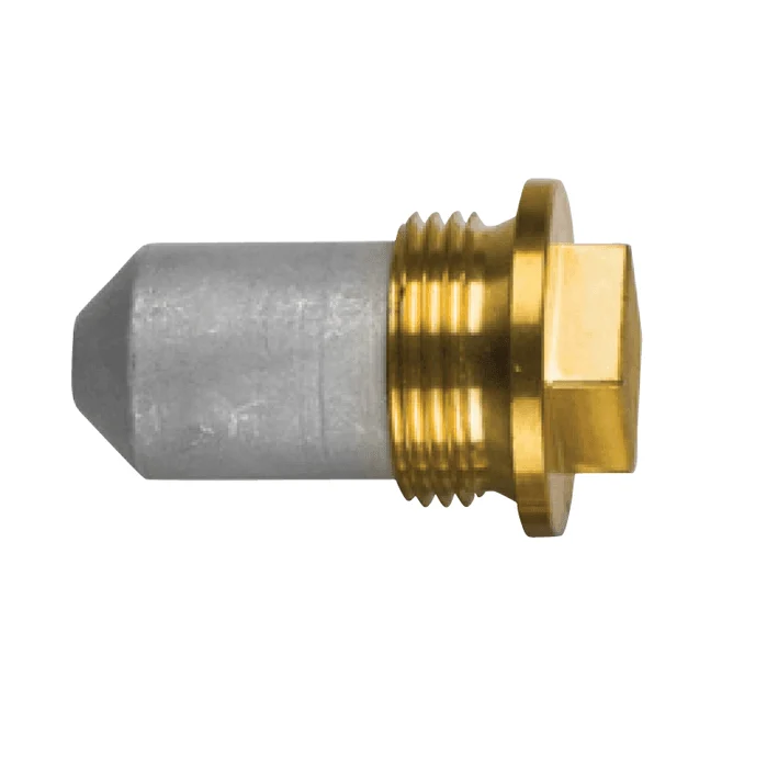Sinkanode Volvo Penta, Type Plugg anode Ø26 - L 40 - med messing plugg th. 1 '' Gass (BSPP), VP 823661