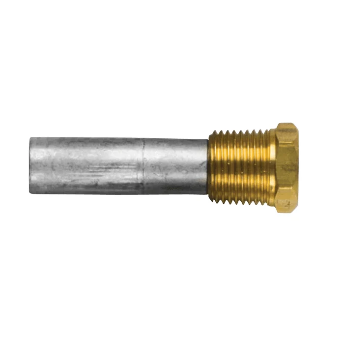 Sinkanode yanmar Plugg anode 119574-18790 ck16 l. 50 komplett med messing plugg th.1/2 " gass conico, komplett
