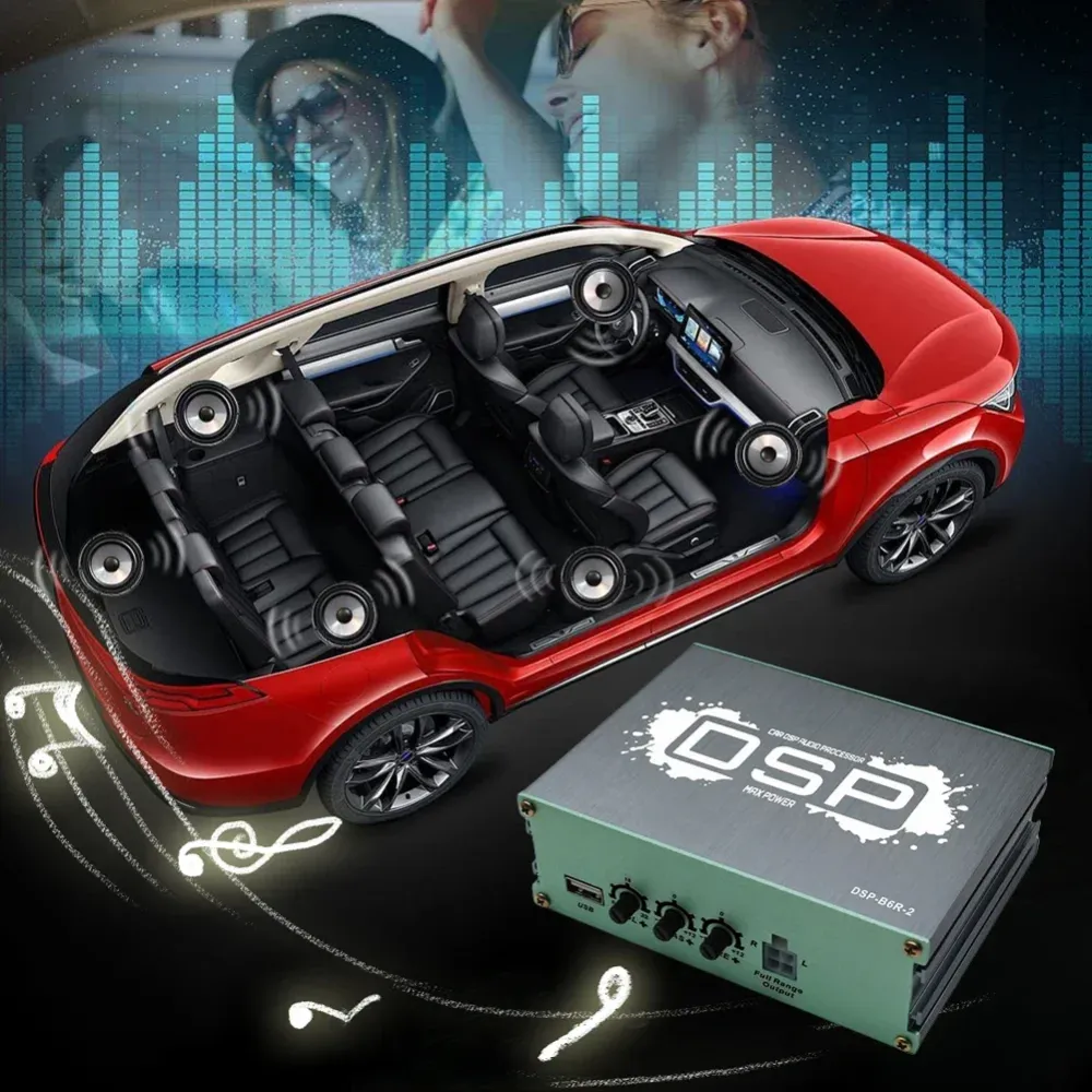 Six Channel DSP Car Audio Processor App Control
