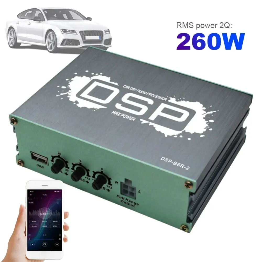 Six Channel DSP Car Audio Processor App Control