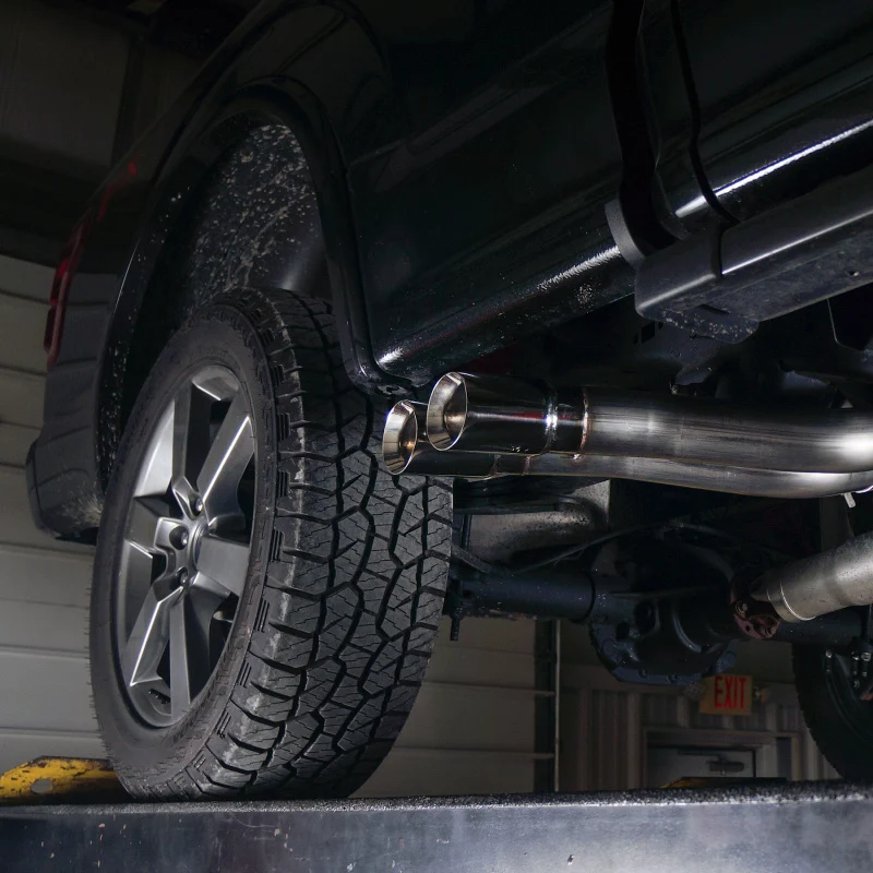 Stainless Works 2015-18 F-150 Exhaust X-Pipe Resonator Muffler Exits Front Passenger Rear Tire