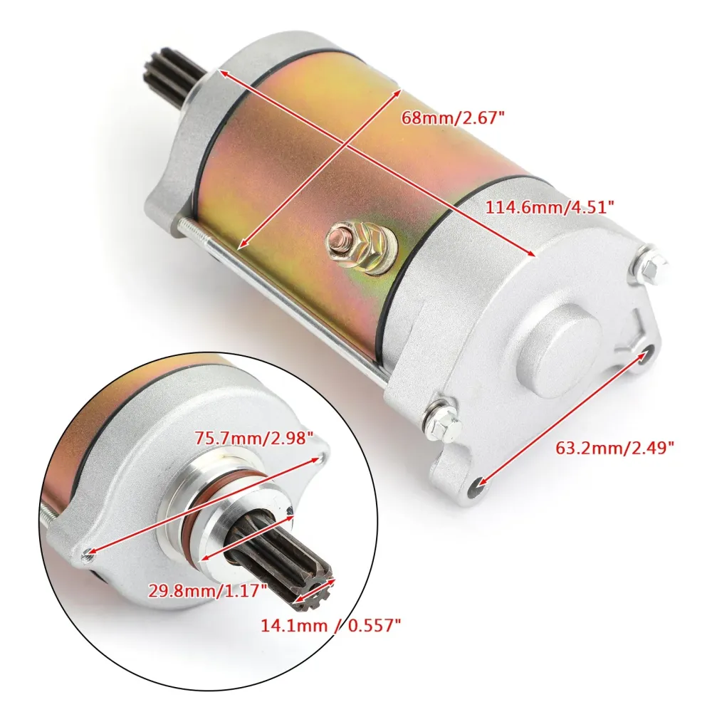 Ny startmotor CF Moto Cforce Uforce Zforce 400 500 600 HO S EPS 16-19 Generisk