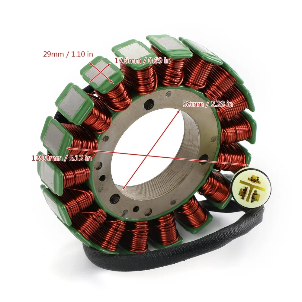 Stator Generator-generator Yamaha F75 F80 F90 F100 4-takts påhengsmotor 99-04