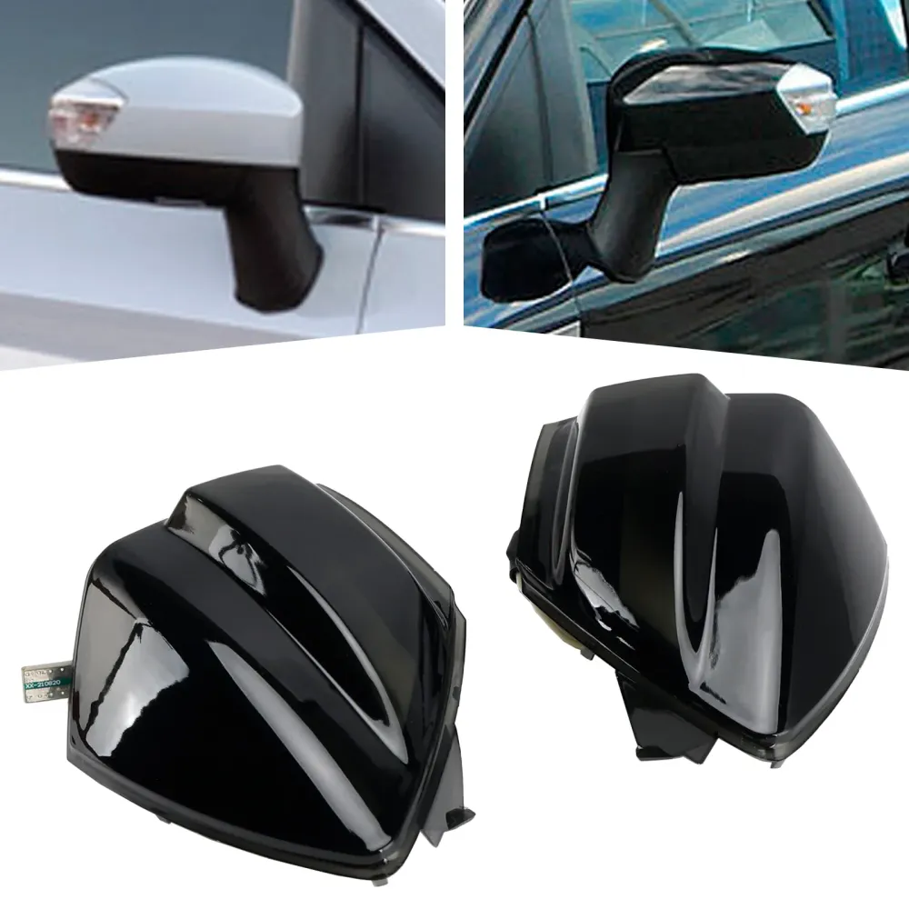 2 stk dynamisk blinklys Lys sidespeillampe Ford S-Max C-Max 08-12