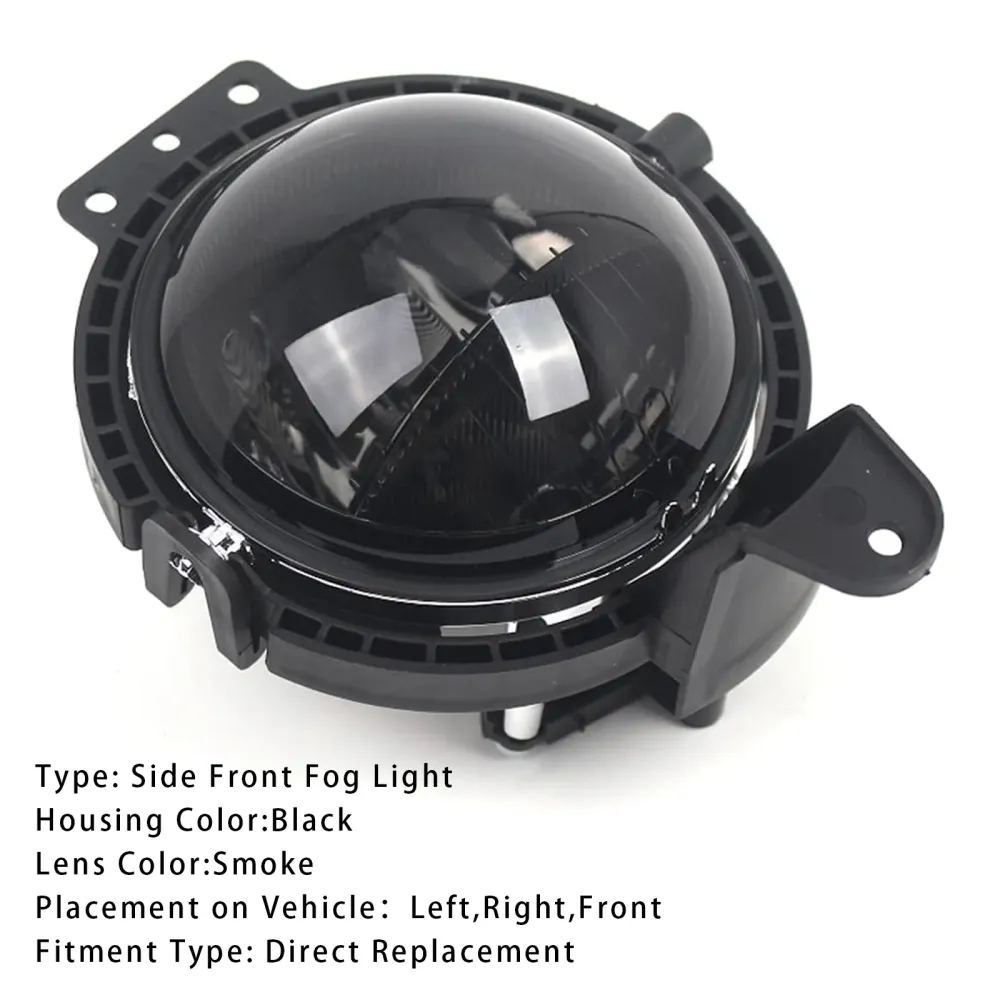 1 stk front støtfanger tåkelys mini R55 R56 R58 R59 R60 63172751295 Røykobjektiv