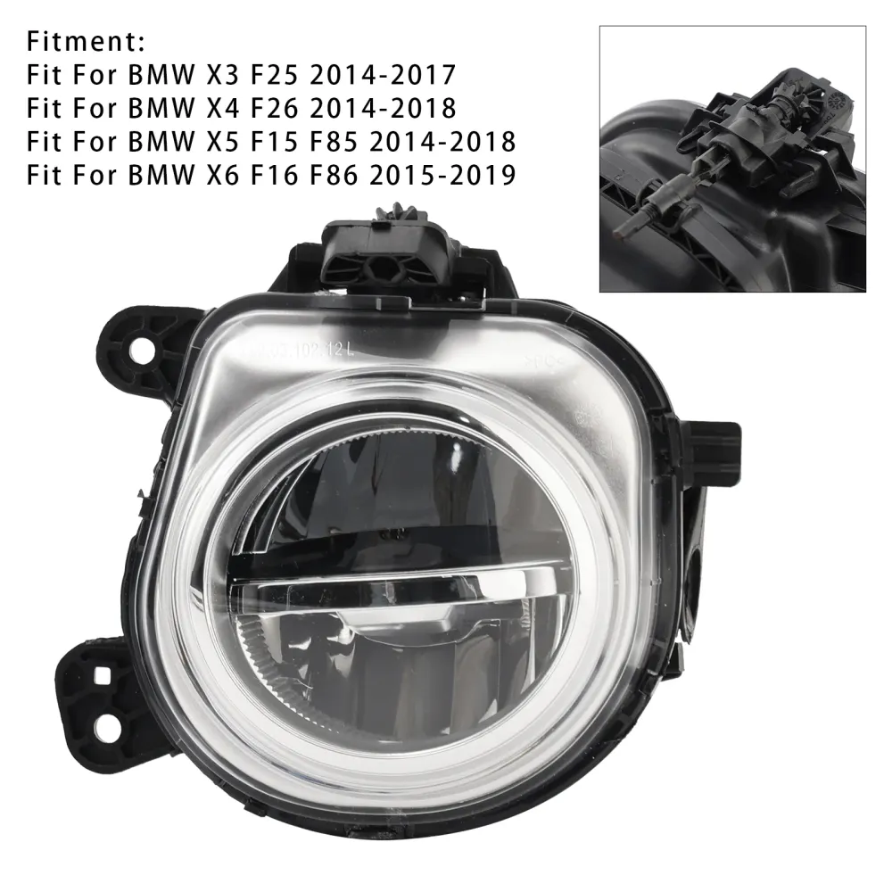 1 stk LED foran venstre tåkelys BMW x3 F25 x4 F26 X5 F15 X6 F16 63177317251